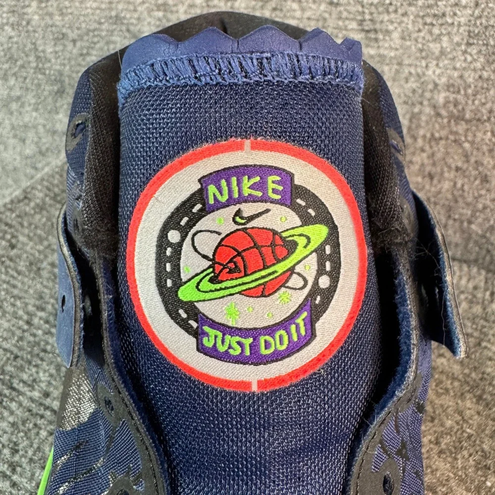 Nike KD 13 Planet of Hoops Navy Blue Neon Green CI9948-400 Mens Basketball 7.5